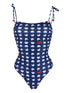 polka-dot print swimsuit